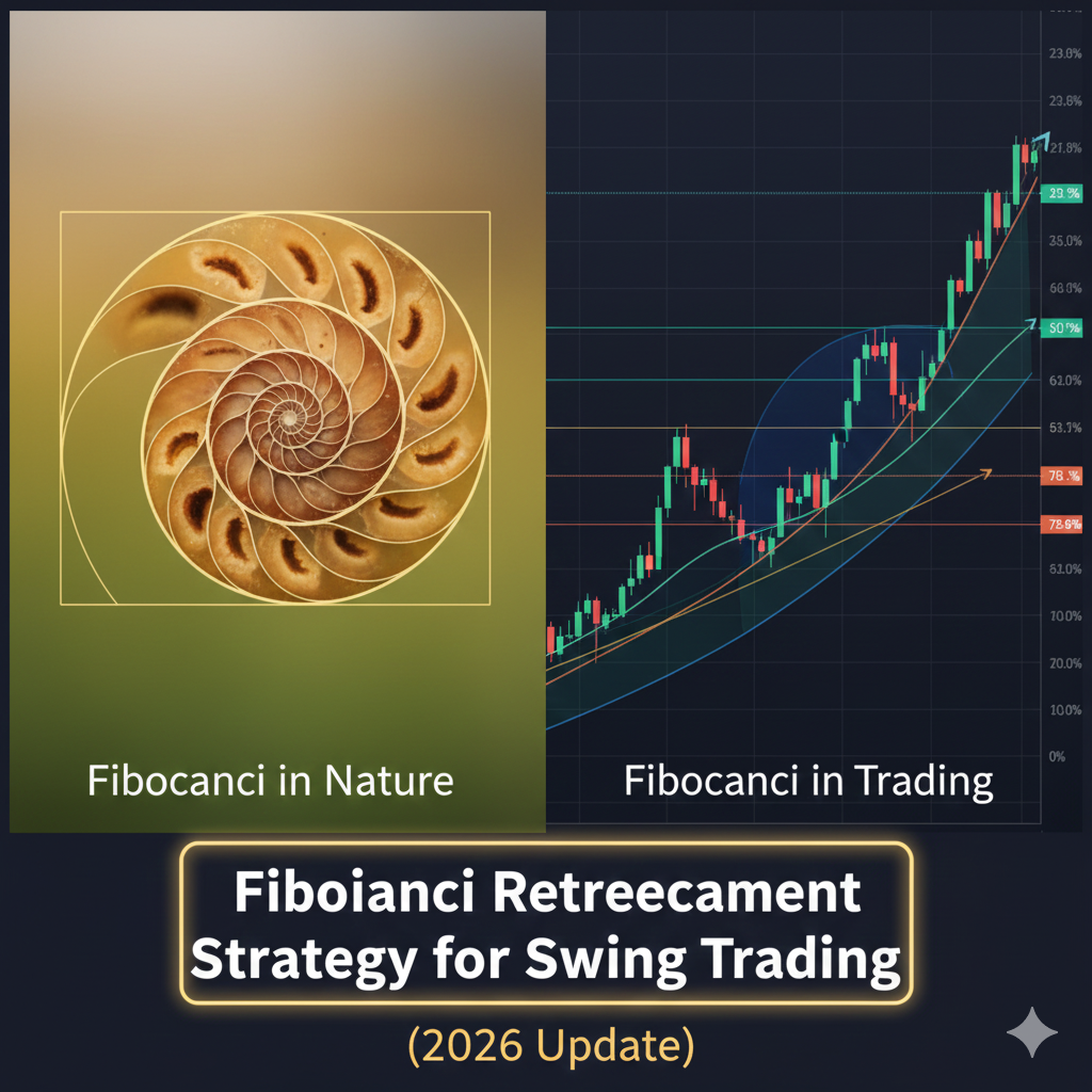 Fibonacci sequence in nature and forex trading with golden ratio visualization