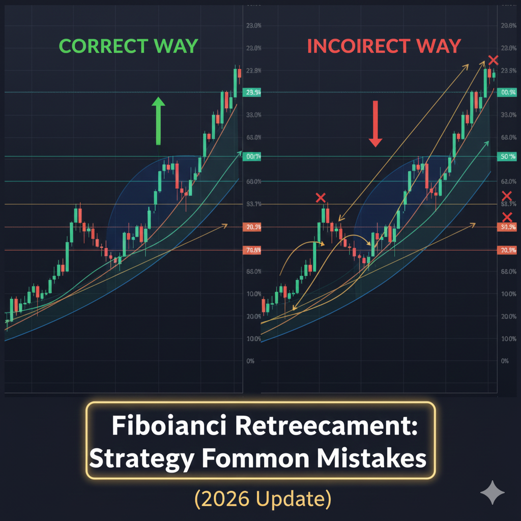 How to draw Fibonacci retracement correctly vs common mistakes"