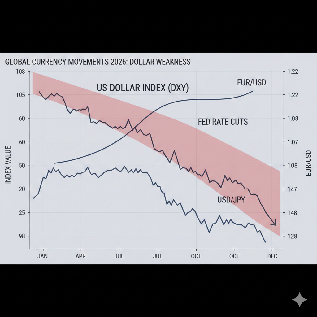 USD Weakness in 2026: How Fed Rate Cuts Are Reshaping EUR/USD and JPY Trading