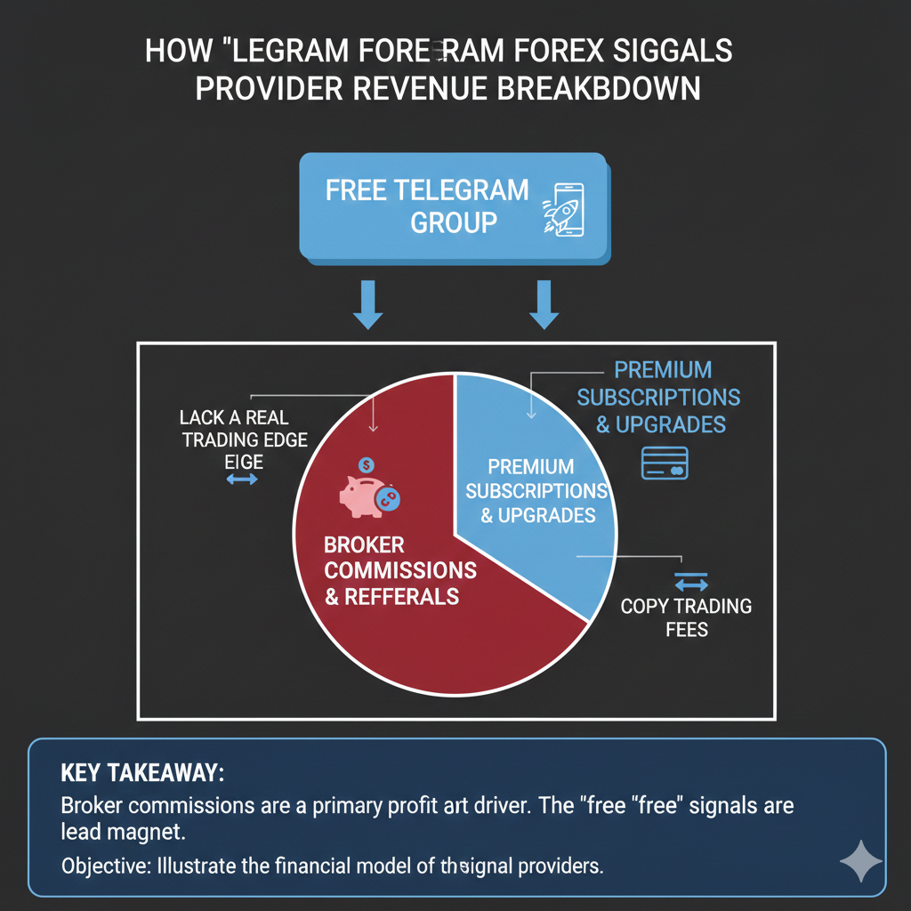 How telegram forex signal providers make money showing broker commissions as largest revenue source
