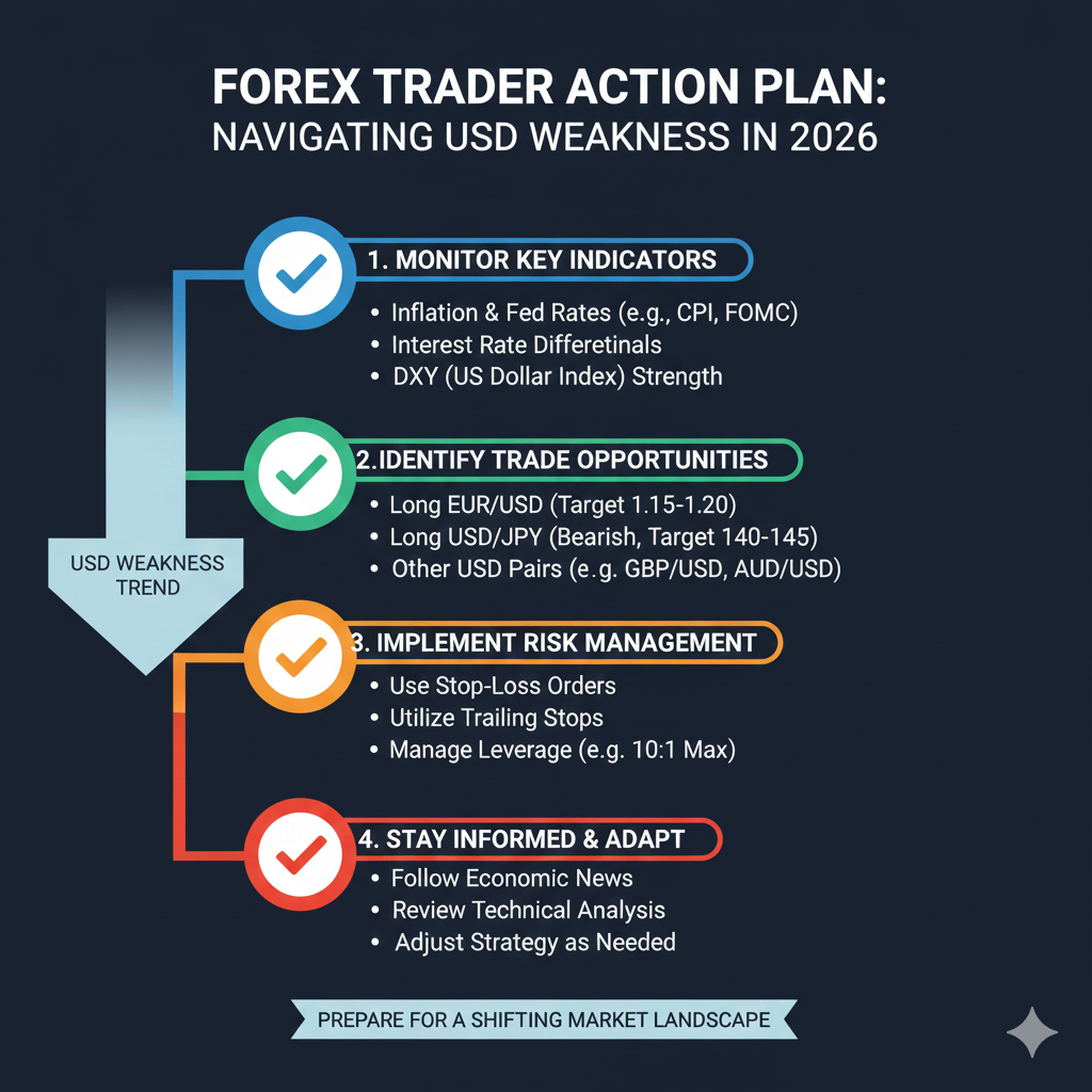  Forex trader action plan checklist for navigating USD weakness in 2026